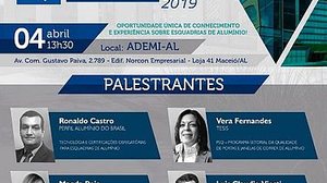 Imagem Ademi-AL abre inscrições para seminário sobre esquadrias de alumínio