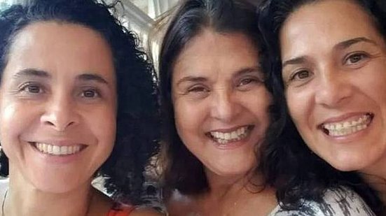 Elizângela entre a nora Micheline Torres e a filha Marcelle Sampaio | Reprodução/Instagram