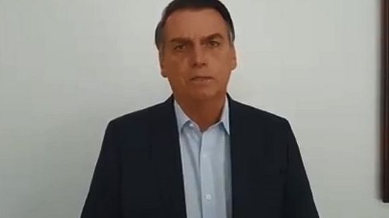 Jair Bolsonaro em vídeo postado nas redes sociais | Reprodução / Vídeo