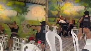 Homem invade festa de aniversário com fuzil e tenta fazer reféns no PR | Reprodução