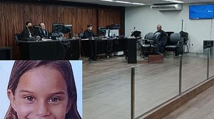 Acusado de matar e estuprar Ana Beatriz durante julgamento nesta quinta | Foto: Repordução e Ascom MPE