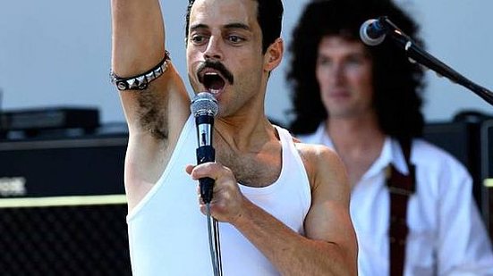 Rami Malek como Freddie Mercury em Bohemian Rhapsody | Reprodução/Divulgação