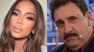 Imagem Anitta rebate críticas de Ratinho e diz que ele ganha dinheiro fazendo 'DNA na TV'