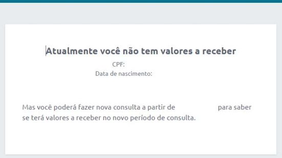 Imagem Quem não tiver valores a receber nesta etapa poderá ter nas próximas fases, diz BC