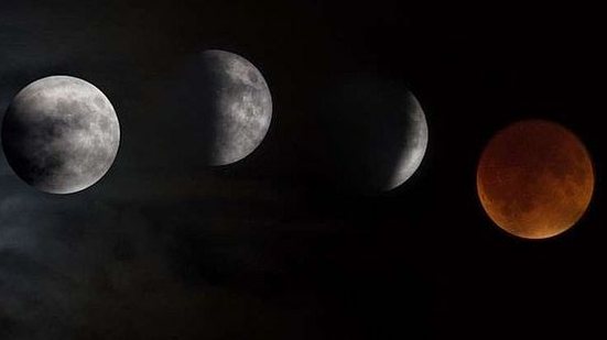 Imagem Único eclipse lunar total de 2019 visto no Brasil acontece neste fim de semana