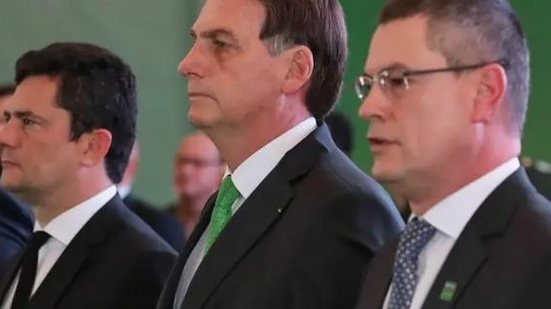 Sergio Moro, Jair Bolsonaro e Maurício Valeixo | Marcos Corrêa/PR