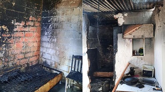 Imagem Morador briga com vizinhos e destrói a própria casa ao provocar incêndio no Novo Mundo