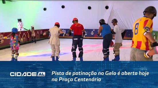 Pista de patinação no Gelo é aberta hoje na Praça Centenário