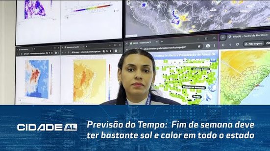 Previsão do Tempo: Fim de semana deve ter bastante sol e calor em todo o estado