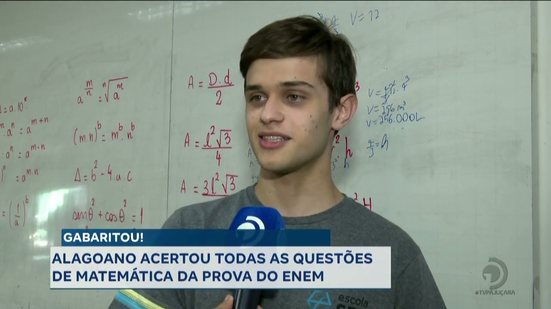 Alagoano acertou todas as questões de matemática da prova do ENEM