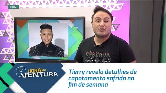 Tierry revela detalhes de capotamento sofrido no fim de semana.