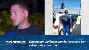 Cinco Prisões: Quatro por violência doméstica e uma por estupro de vulnerável