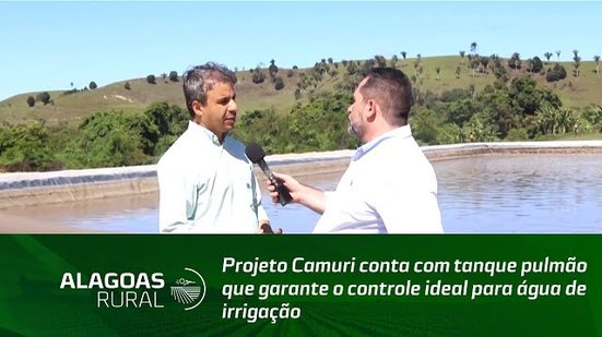 Projeto Camuri conta com tanque pulmão que garante o controle ideal para água de irrigação