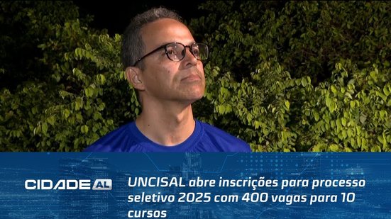 UNCISAL abre inscrições para processo seletivo 2025 com 400 vagas para 10 cursos