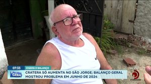 Cratera só aumento no São Jorge; Balanço Geral mostrou problema em Junho de 2024