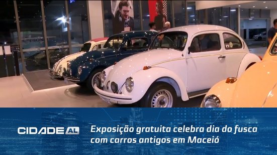 Viagem no Tempo: Exposição gratuita celebra dia do fusca com carros antigos em Maceió