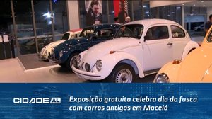 Viagem no Tempo: Exposição gratuita celebra dia do fusca com carros antigos em Maceió