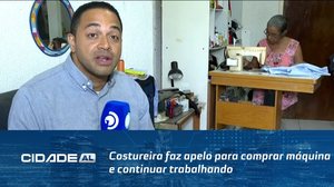 Costureira faz apelo para comprar máquina e continuar trabalhando