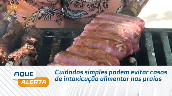 Cuidados simples podem evitar casos de intoxicação alimentar nas praias