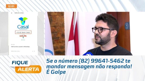 Se o número (82) 99641-5462 te mandar mensagem não responda! É Golpe