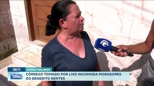 Córrego tomado por lixo incomoda moradores do Benedito Bentes