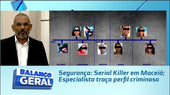 Segurança: Serial Killer em Maceió; Especialista traça perfil criminoso