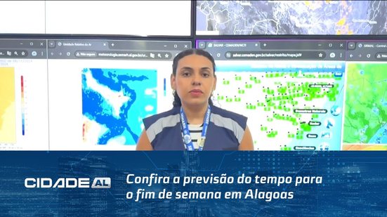 Programe-se: Confira a previsão do tempo para o fim de semana em Alagoas