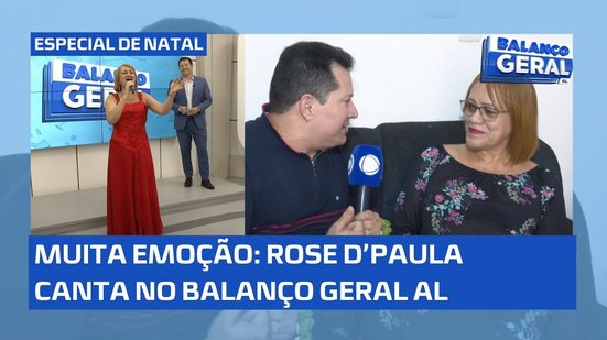 Cantora Rose D'Paula encanta no especial de Natal do Balanço Geral AL