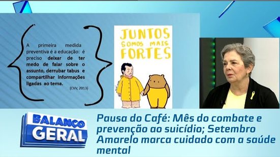 Mês do combate e prevenção ao suicídio; Setembro Amarelo marca cuidado com a saúde mental