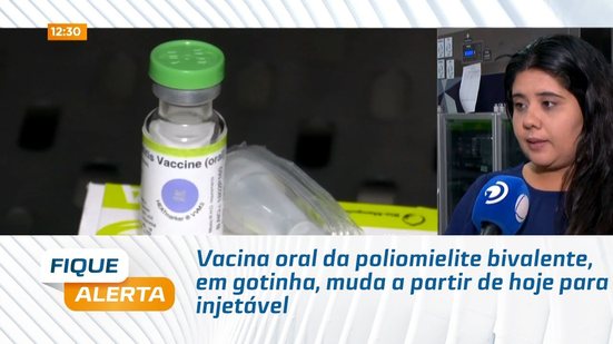 Vacina oral da poliomielite bivalente, em gotinha, muda a partir de hoje para injetável