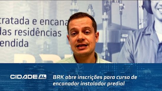 É Gratuito: BRK abre inscrições para curso de encanador instalador predial