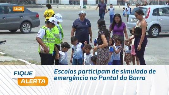 Escolas participam de simulado de emergência no Pontal da Barra