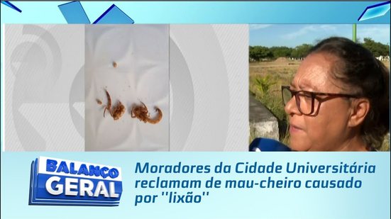 Moradores da Cidade Universitária reclamam de mau-cheiro causado por ''lixão''