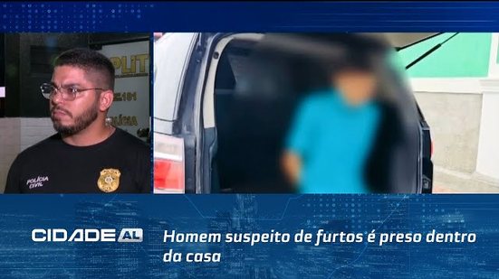 Homem suspeito de furtos é preso dentro da casa de passagem no Jaraguá