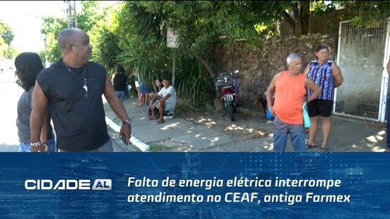 Falta de energia elétrica interrompe atendimento no CEAF, antiga Farmex