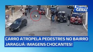 Carro atropela pedestres no bairro de Jaraguá: Imagens são chocantes!