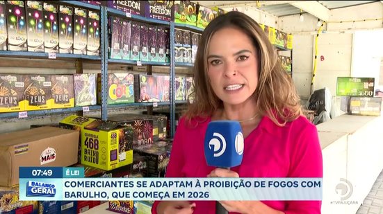 Comerciantes se adaptam à proibição de fogos com barulho, que começa em 2026