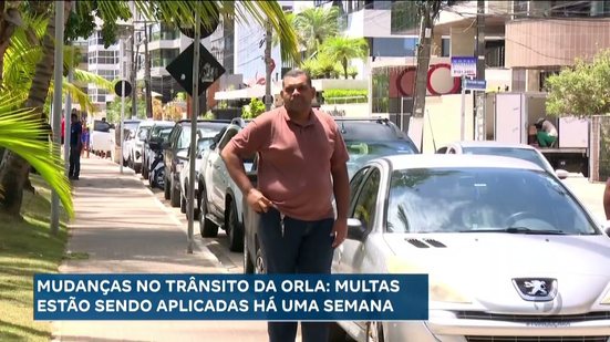 Mudanças no trânsito da Orla: Multas estão sendo aplicadas há uma semana