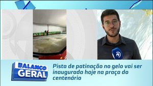 Pista de patinação no gelo vai ser inaugurada hoje na praça do centenário