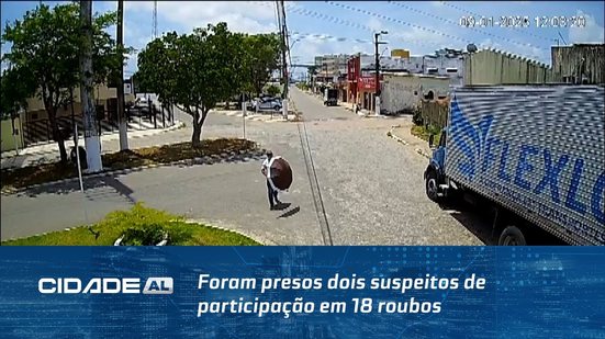 Foram presos dois suspeitos de participação em 18 roubos de veículos