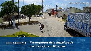 Foram presos dois suspeitos de participação em 18 roubos de veículos