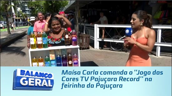 Maísa Carla comanda o ''Jogo das Cores TV Pajuçara Record'' na feirinha da Pajuçara