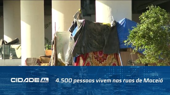 Viaduto é o Limite: 4.500 pessoas vivem nas ruas de Maceió, aponta levantamento