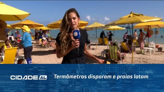 Calorão em Maceió: Termômetros disparam e praias lotam