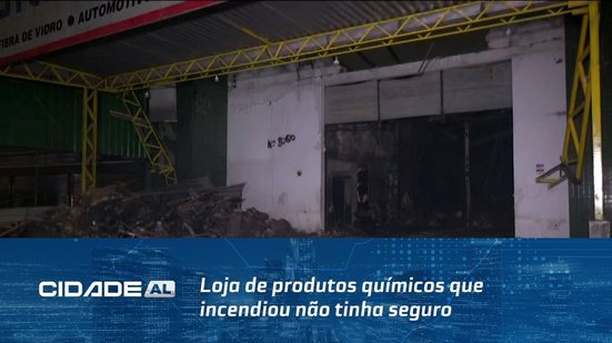 Destruição e Prejuízo: Loja de produtos químicos que incendiou não tinha seguro