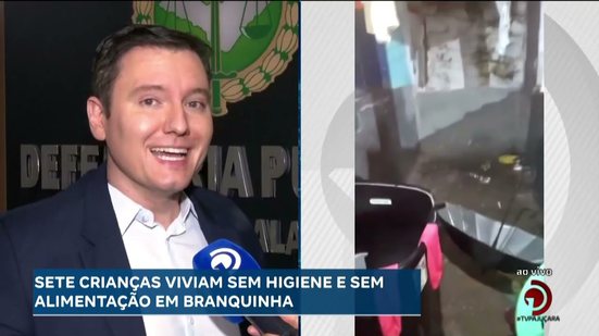 Sete crianças viviam sem higiene e sem alimentação em Branquinha