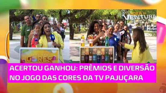 Acertou, Ganhou! O jogo das cores TV Pajuçara Record na praça Centenário