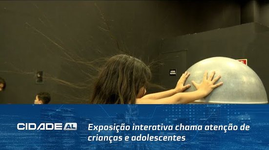 Exposição interativa chama atenção de crianças e adolescentes em shopping de Maceió