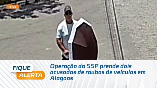 Operação da SSP prende dois acusados de roubos de veículos em Alagoas