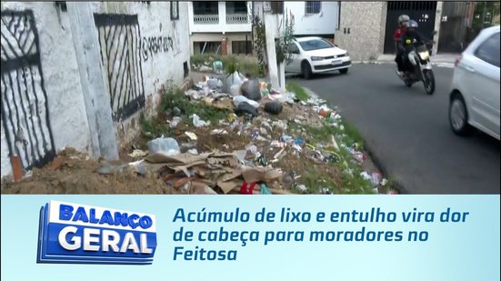 Acúmulo de lixo e entulho vira dor de cabeça para moradores no Feitosa